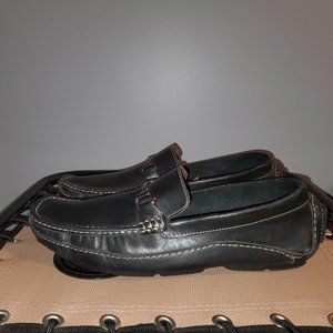 Black Leather Clark Loafers 10.5M